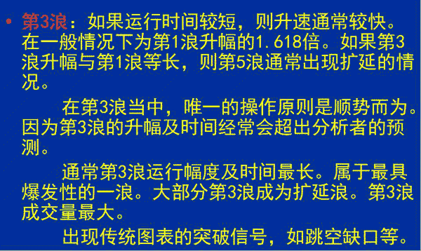 各段波浪的特性